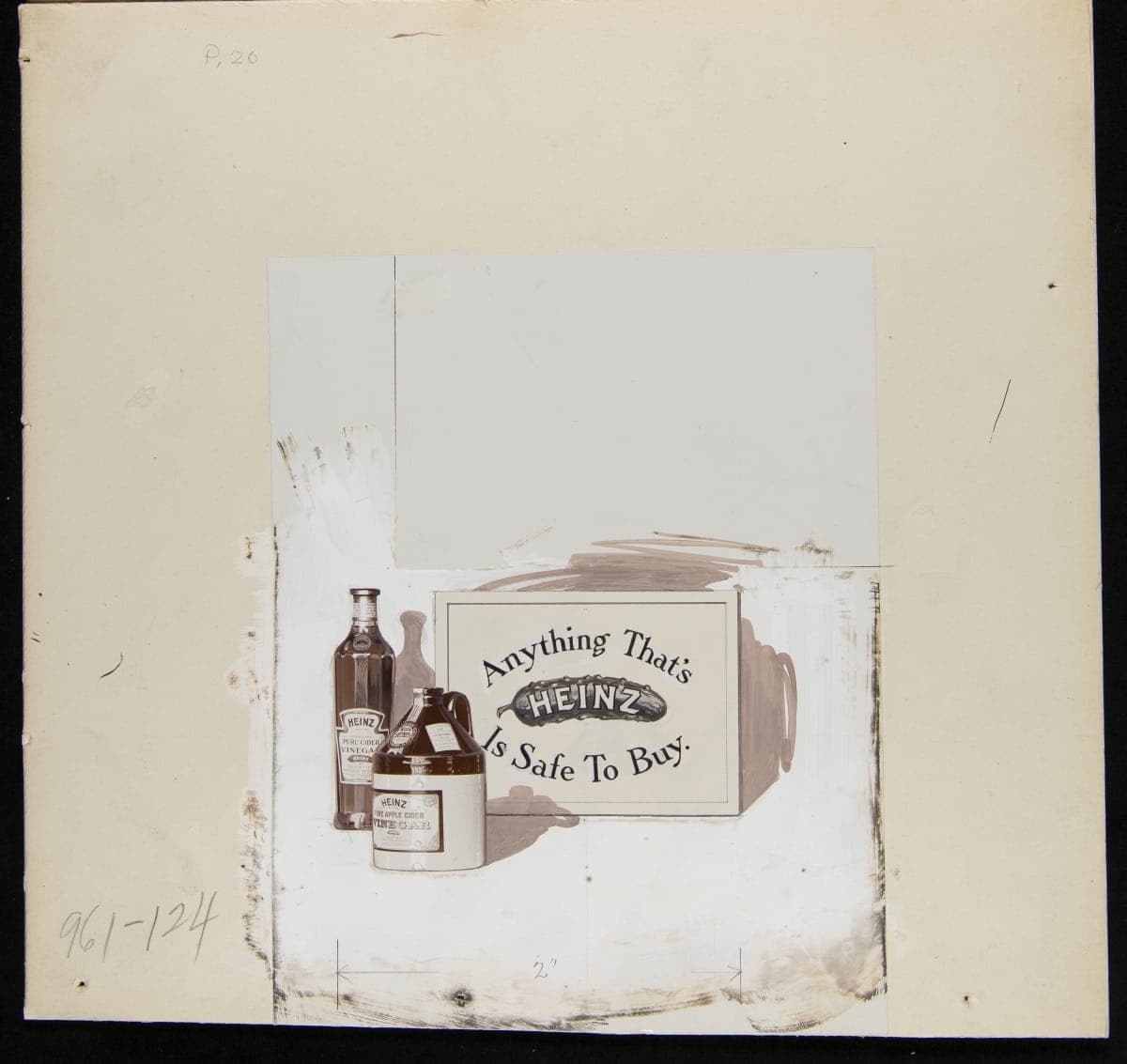 Advertising Layout Promoting Heinz Products as "Safe To Buy" Food, circa 1910