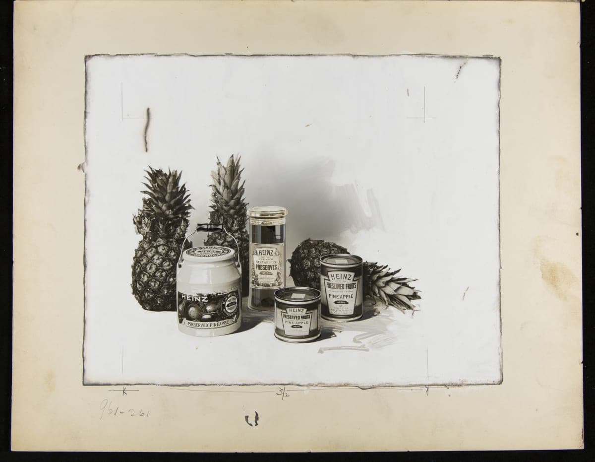 Advertising Layout for Heinz Preserved Fruits, April 26, 1921