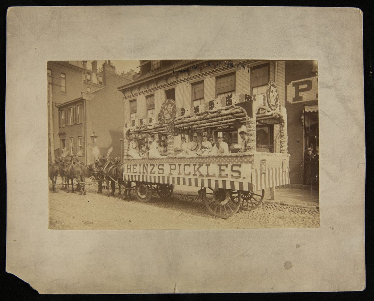 "Heinz's Pickles" Parade Float, circa 1885