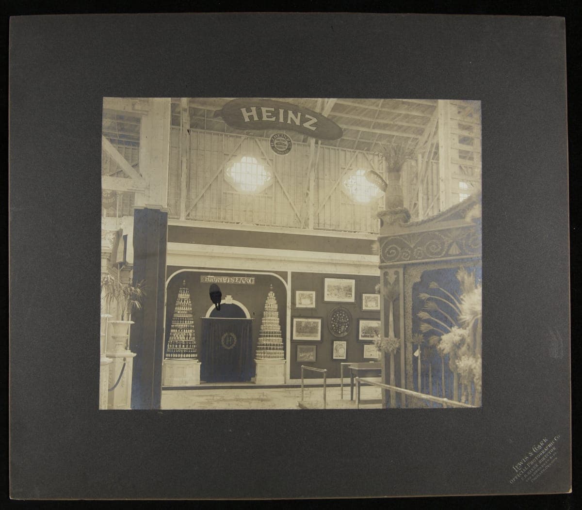H. J. Heinz Company Booth at Lewis & Clark Centennial Exposition, Portland, Oregon, 1904-1905