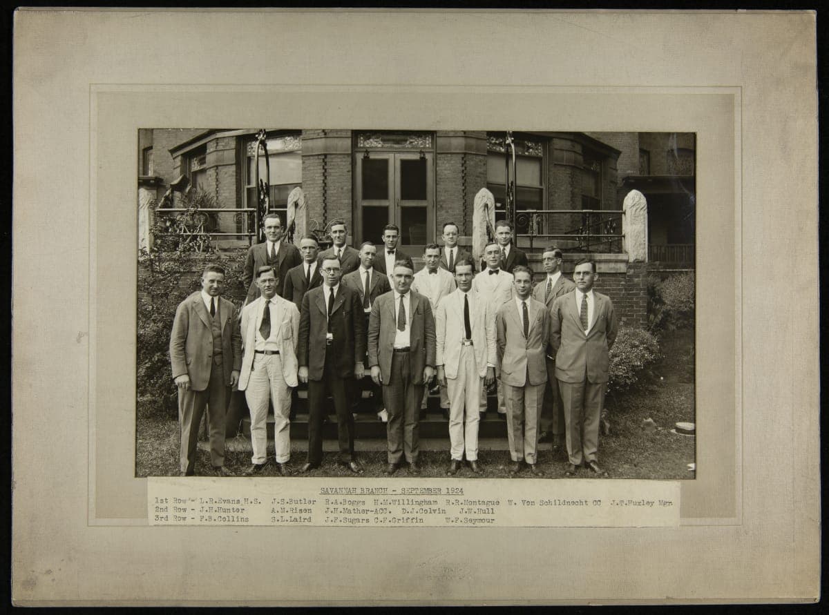 H. J. Heinz Company Salesmen, Savannah Branch, September 1924