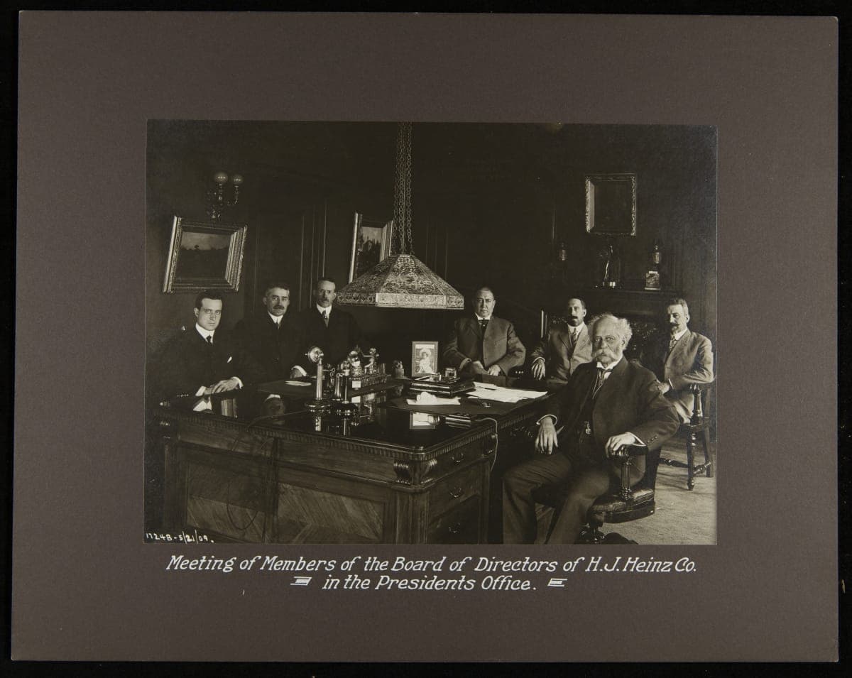 Meeting of Members of the Board of Directors of H. J. Heinz Company In the Presidents Office, May 21, 1909