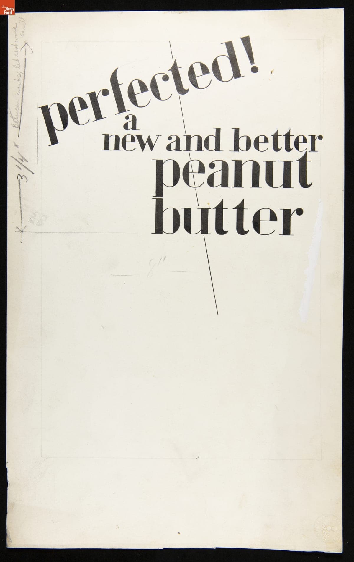 Advertising Layout for Heinz Peanut Butter, 1920-1930