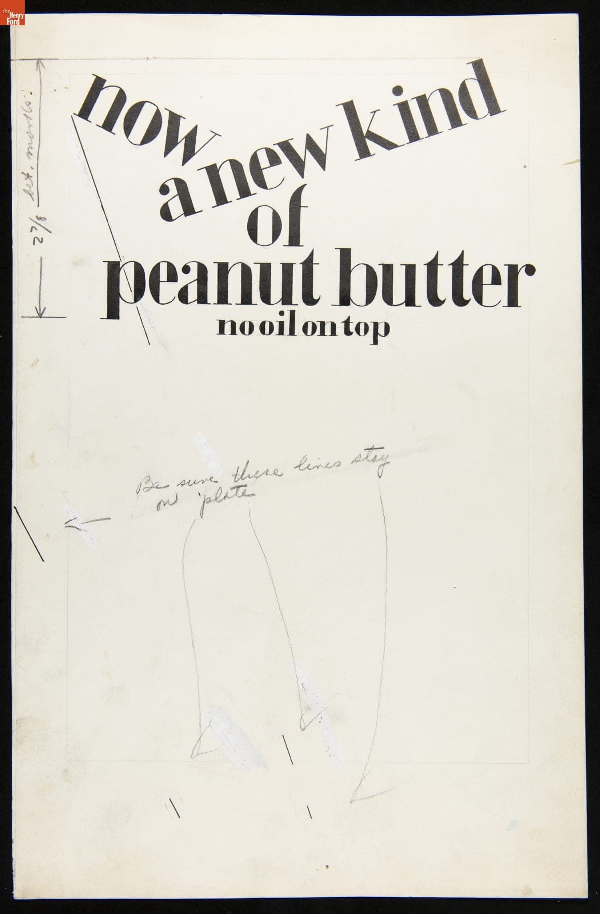Advertising Layout for Heinz Peanut Butter, 1920-1930