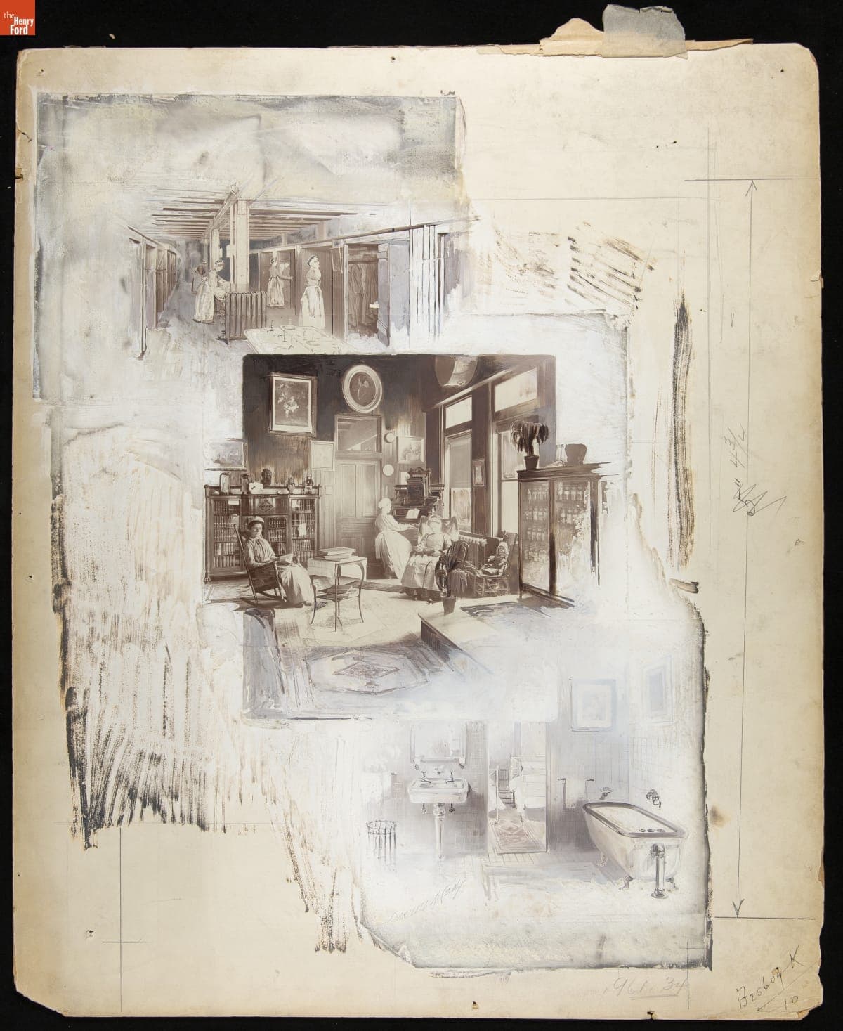 Photomontage Showing Heinz Employee Facilities, circa 1910