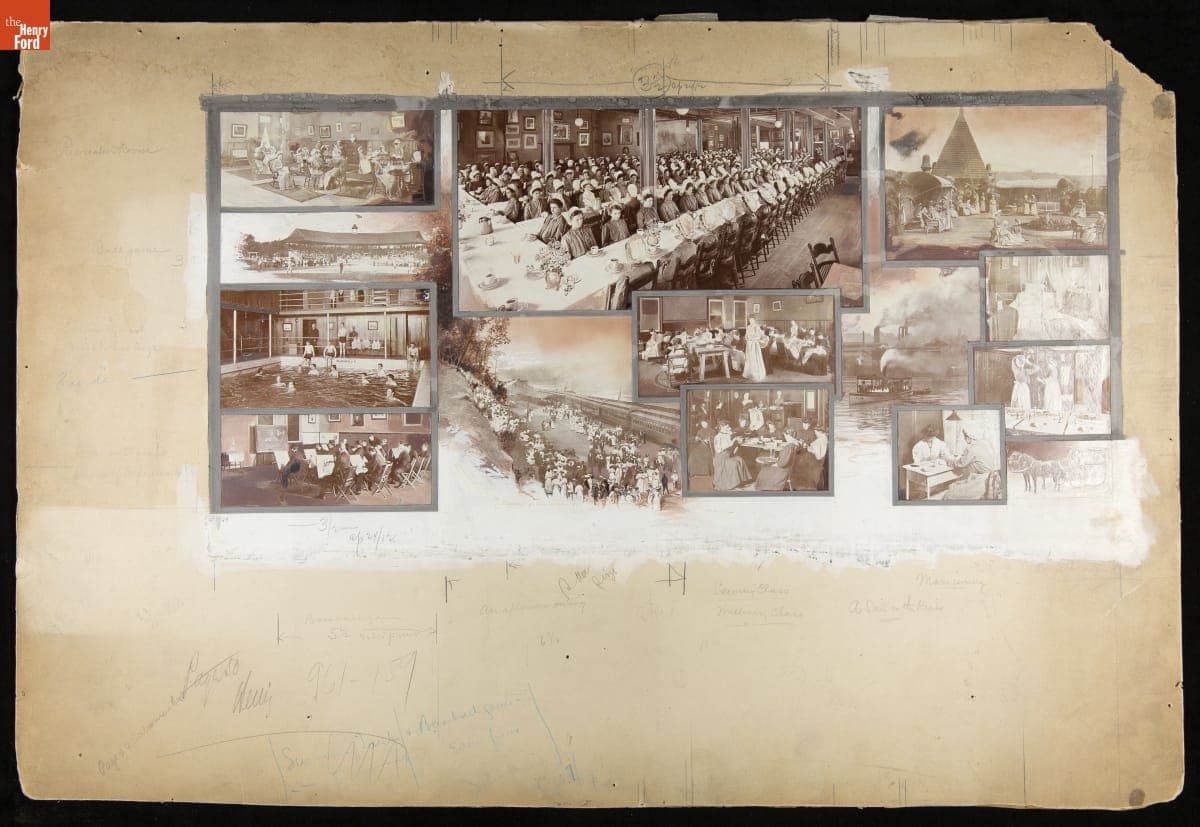 Photomontage Showing Heinz Employee Benefits, 1912