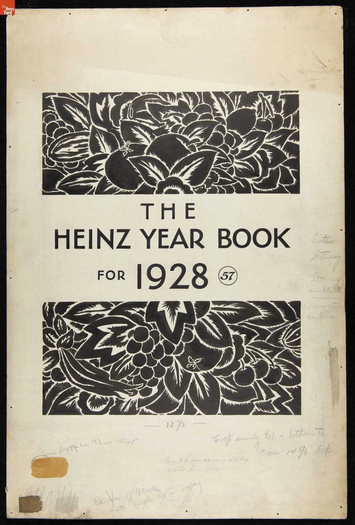 Layout for Title Page of "Heinz Year Book for 1928"