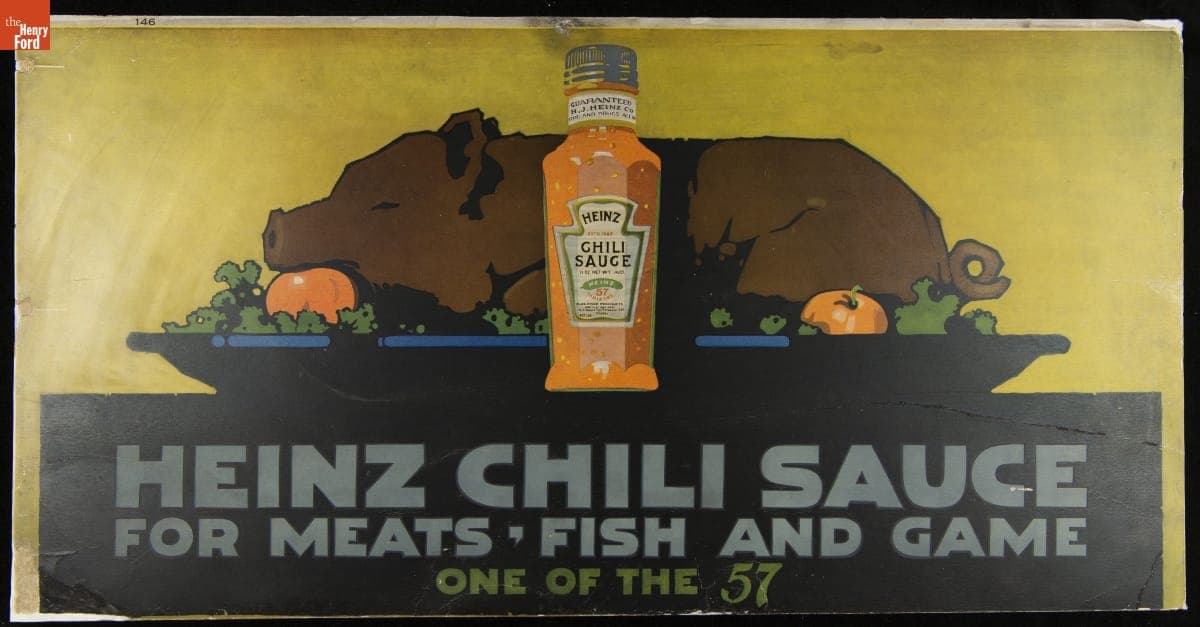 Streetcar Advertising Poster for Heinz Chili Sauce, circa 1930