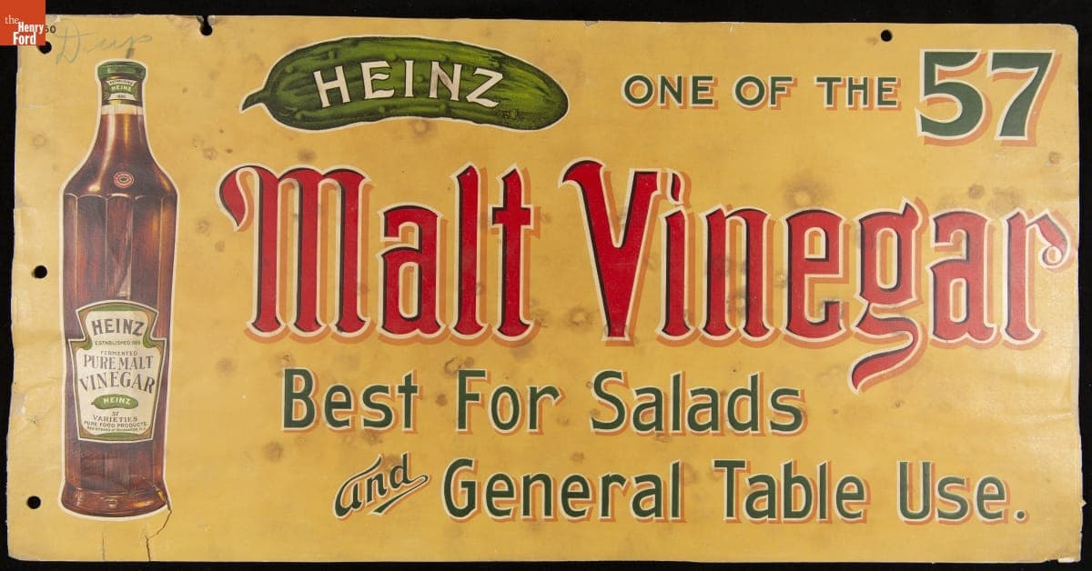Streetcar Advertising Poster for Heinz Malt Vinegar, circa 1905