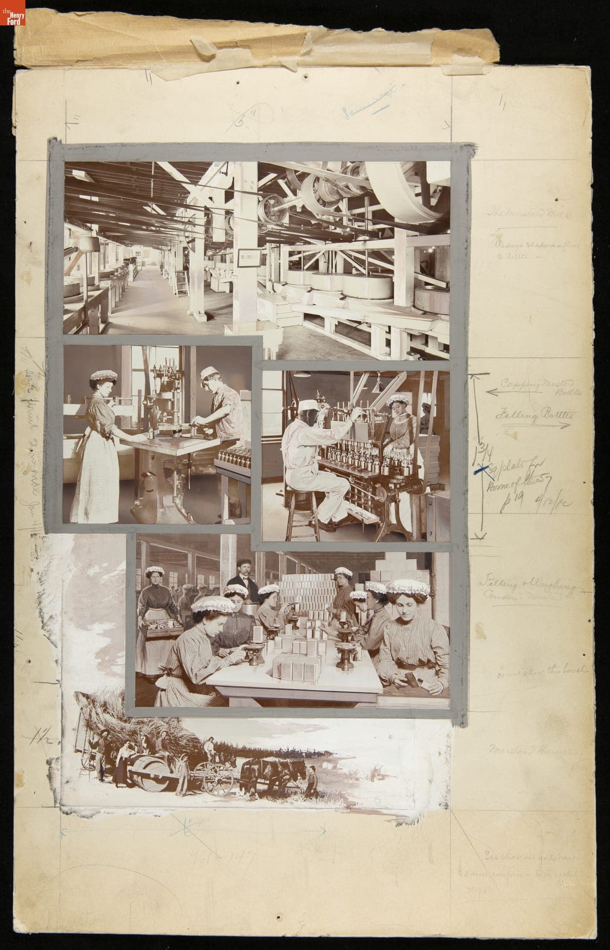 Photomontage Featuring the Heinz Mustard Department, 1916
