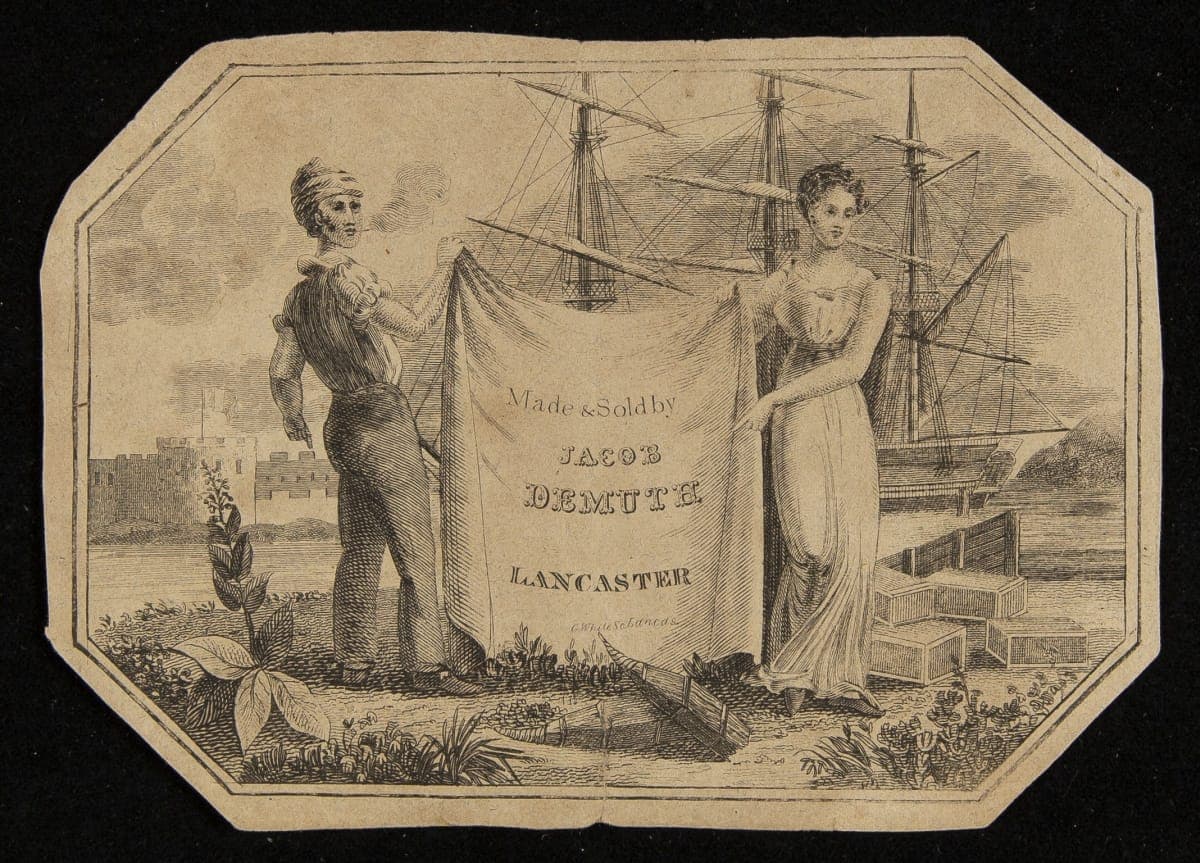 Label for a Jacob Demuth Tobacco Product, 1779-1842