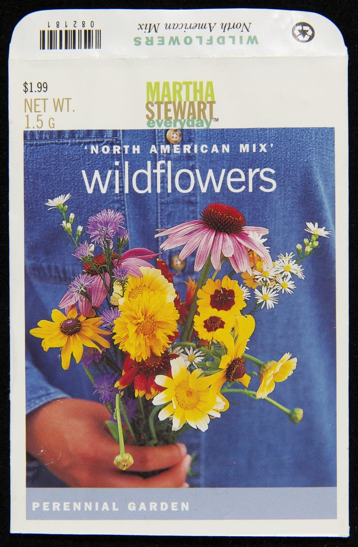 Martha Stewart "'North American Mix' Wildflowers" Seed Packet, circa 2003