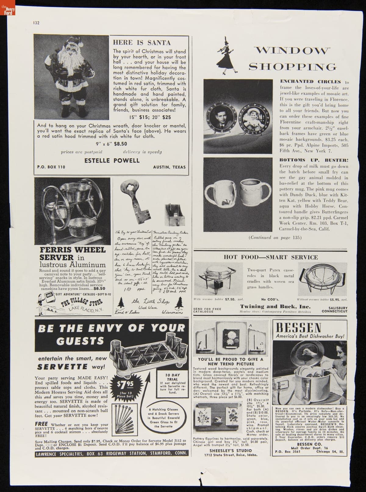 Everlast Aluminum Advertisement, "Ferris Wheel Server in Lustrous Aluminum," November 1952