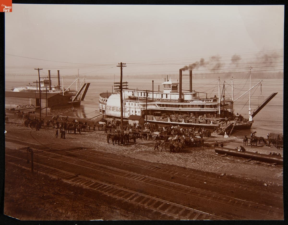 Along the Levee, Memphis, Tennessee, 1900-1915