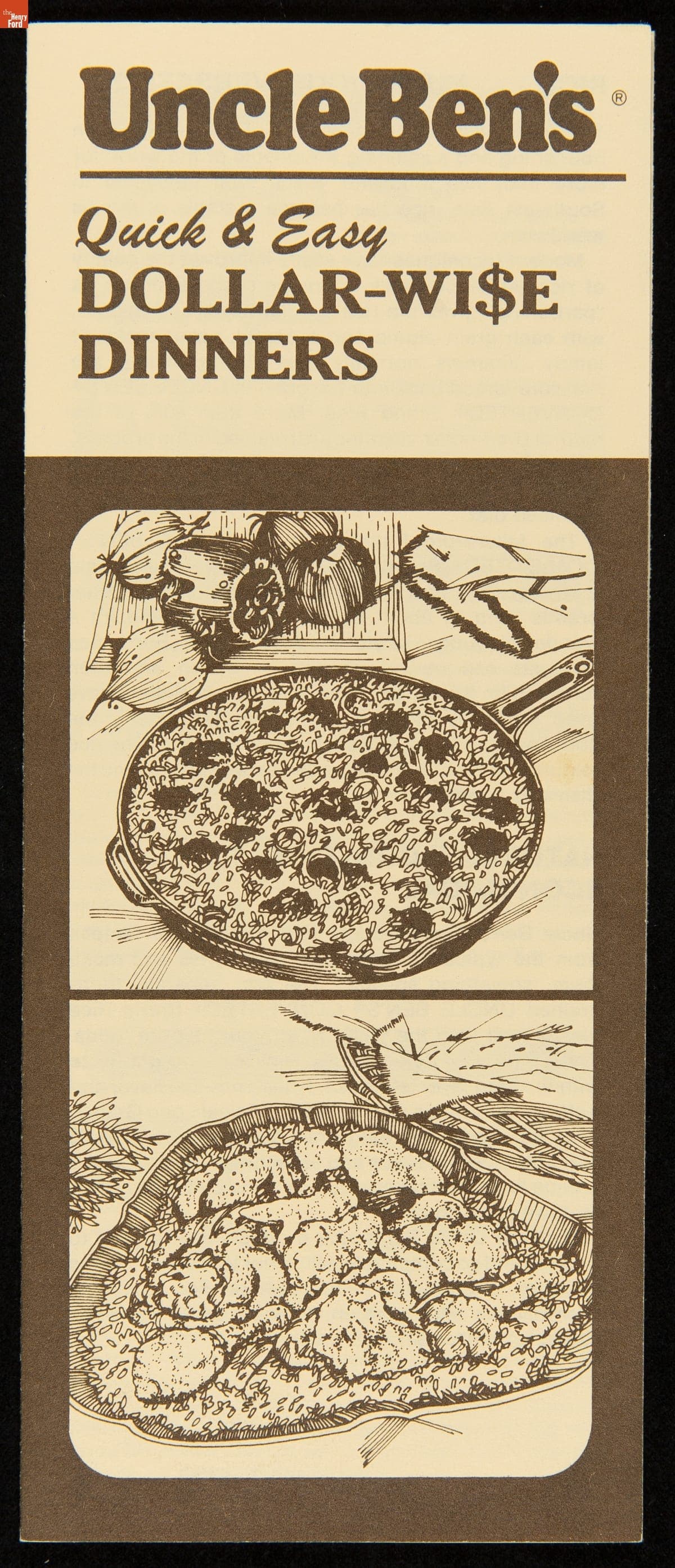 Recipe Leaflet, "Uncle Ben's Quick & Easy Dollar-Wise Dinners," circa 1982