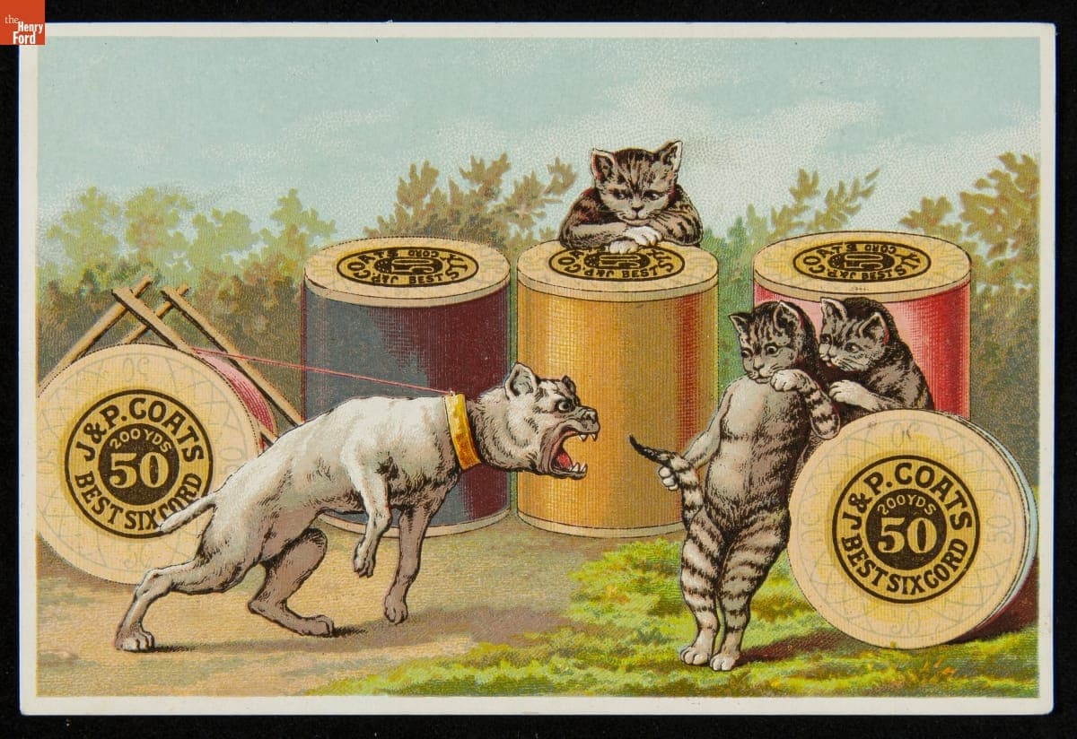 Trade Card for Sewing Thread, J. & P. Coats, 1881