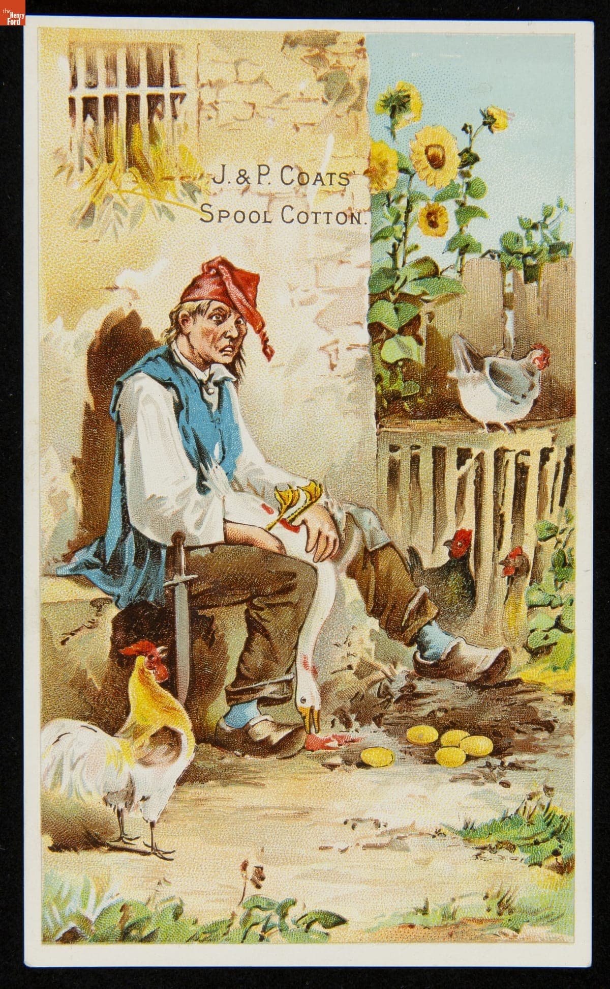 Trade Card for Spool Cotton, J. & P. Coats, 1880-1900