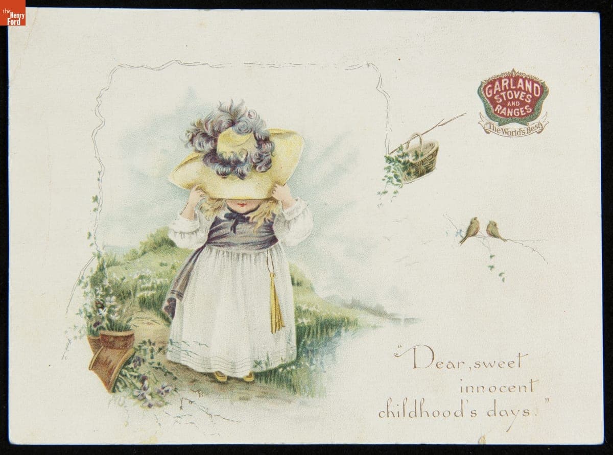 Trade Card for Garland Stoves and Ranges, Michigan Stove Co., 1880-1900