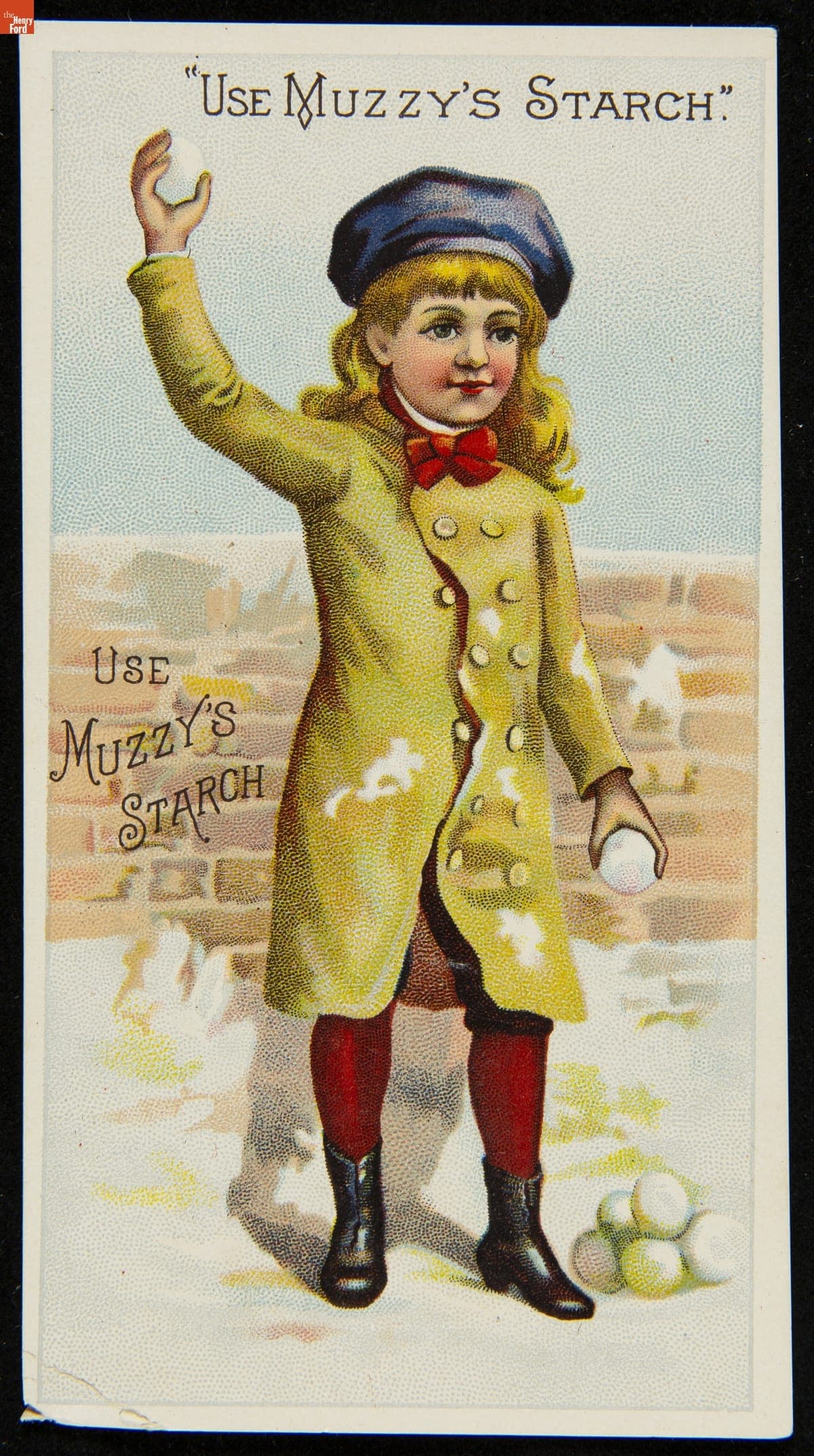 Trade Card for Muzzy's Corn Starch, Muzzy Starch Co., 1880-1900