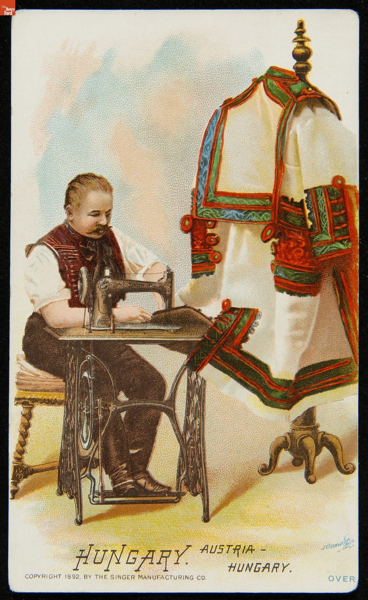 Trade Card for Singer Sewing Machines, 1892