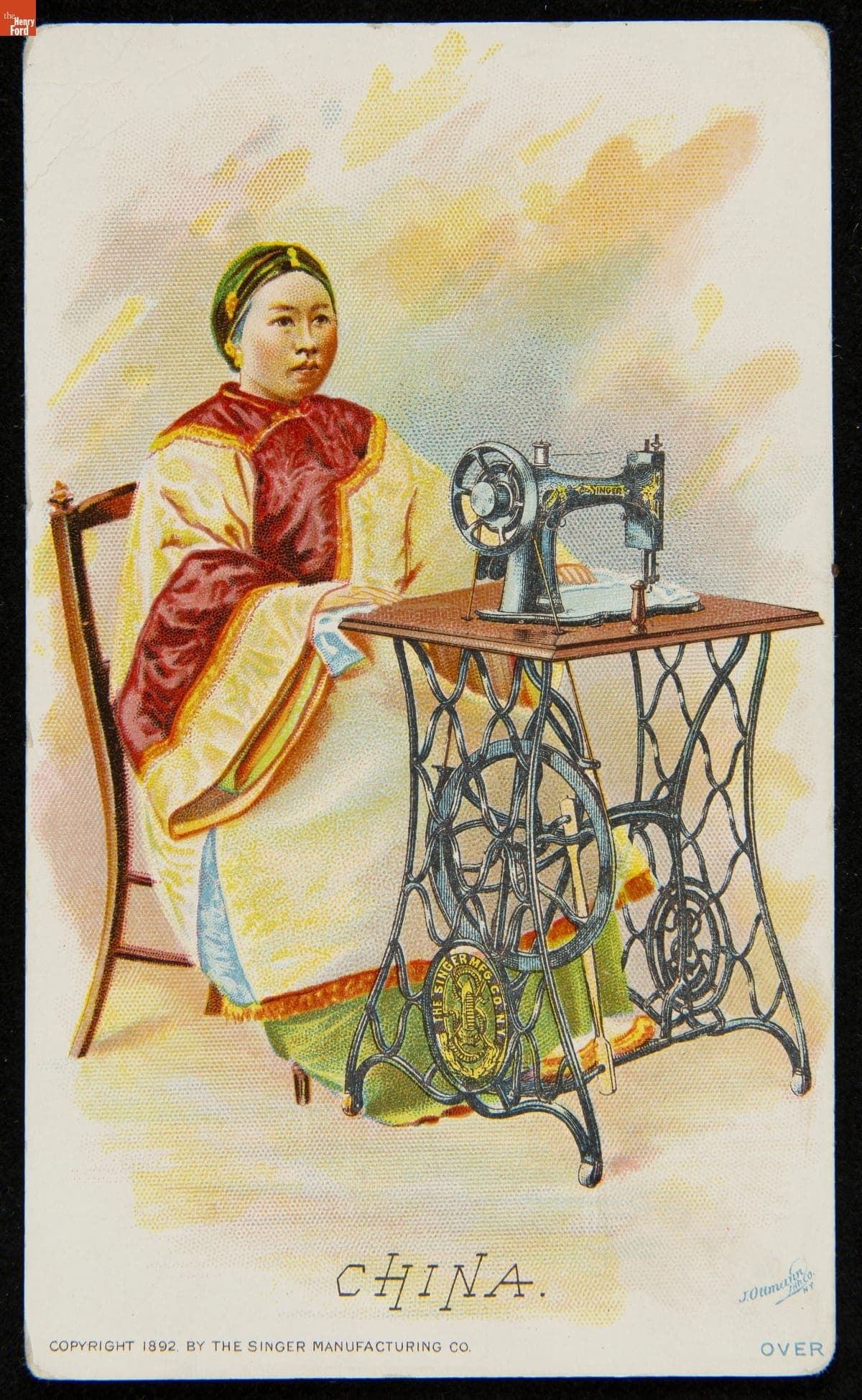 Trade Card for Singer Sewing Machines, 1892