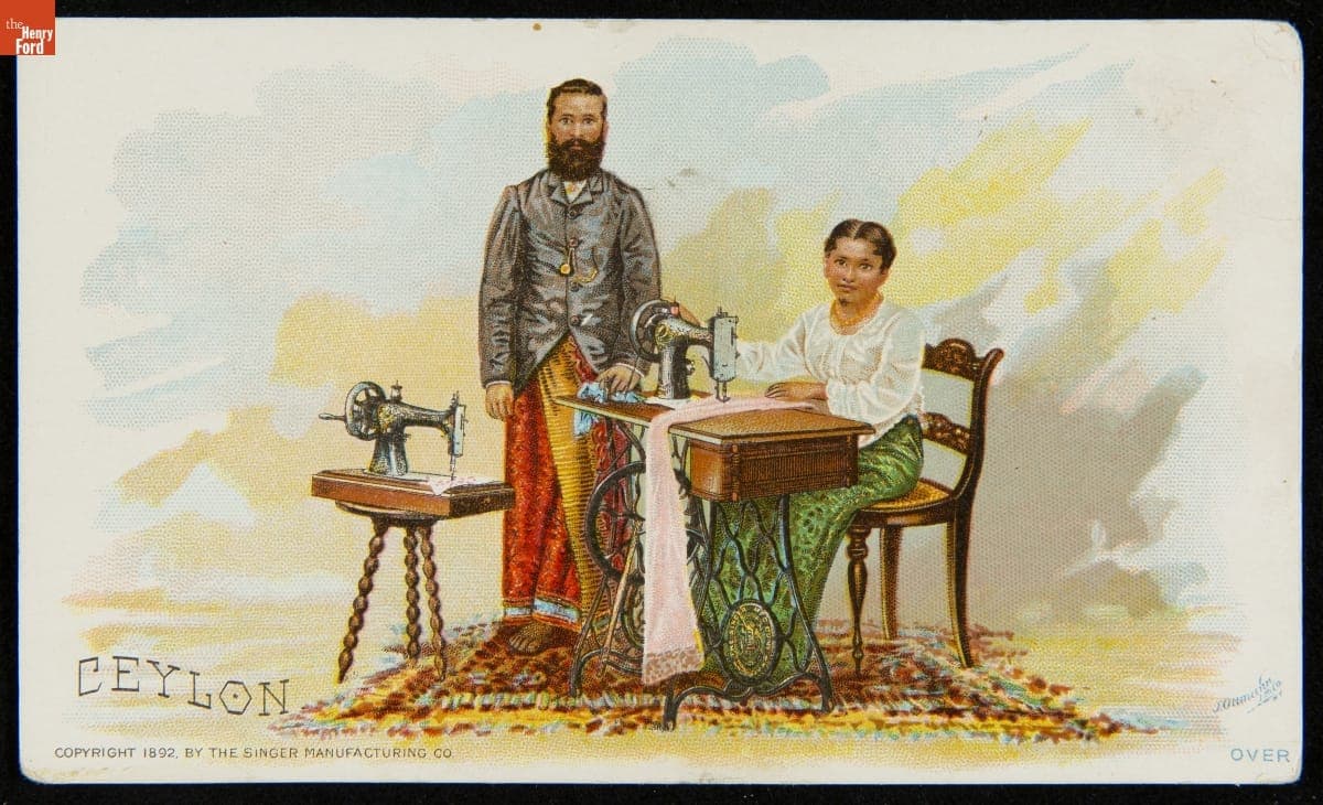 Trade Card for Singer Sewing Machines, 1892