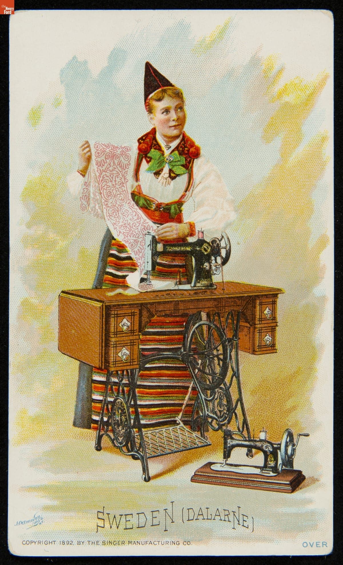 Trade Card for Singer Sewing Machines, 1892