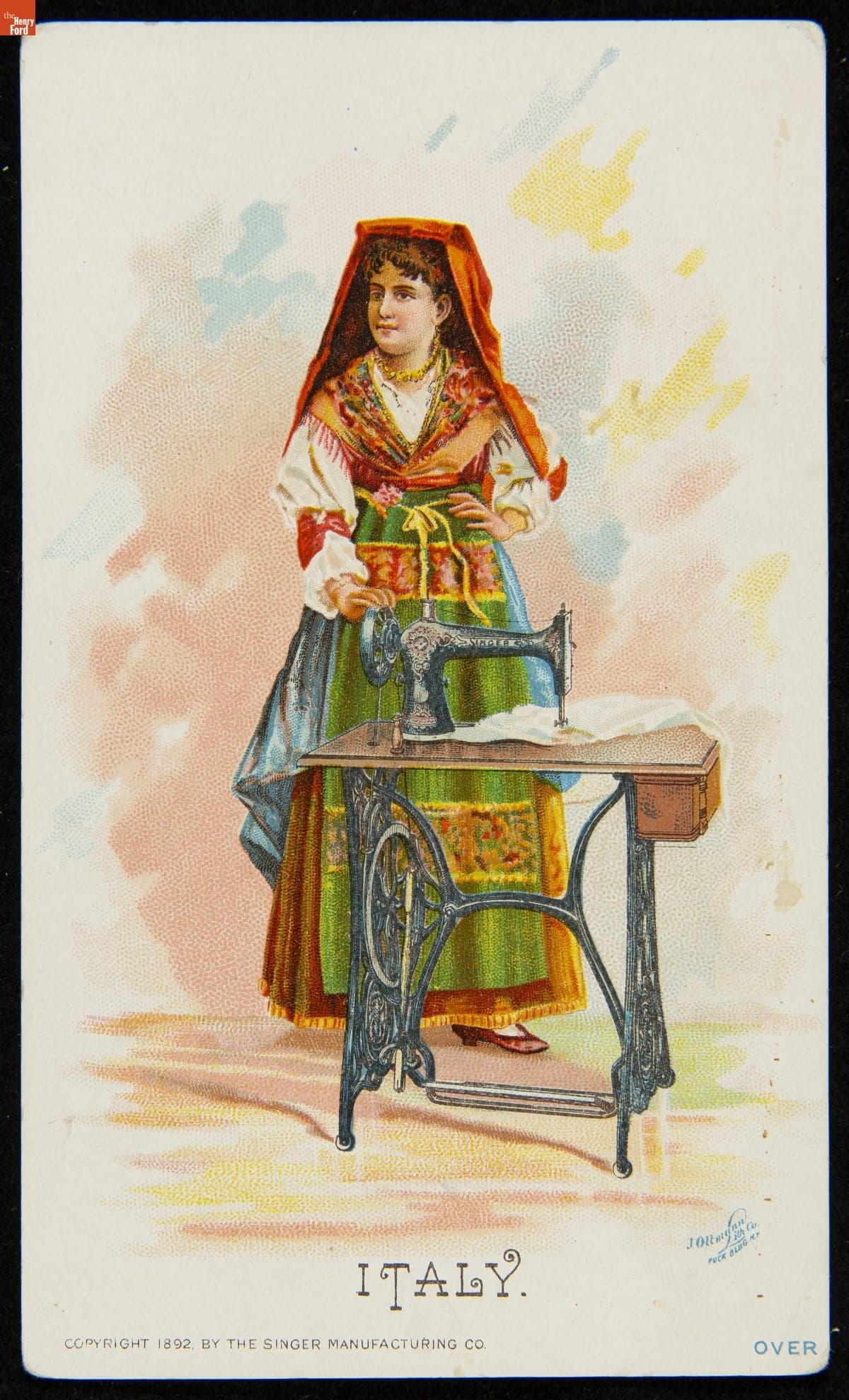Trade Card for Singer Sewing Machines,1892