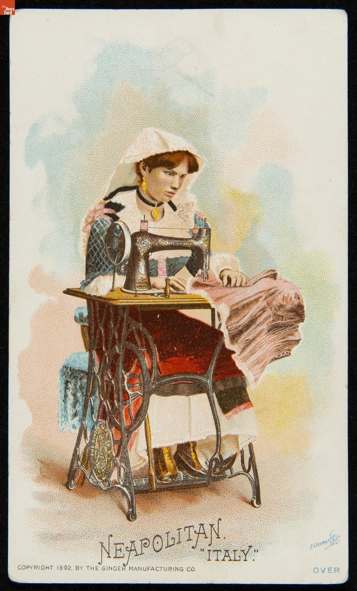Trade Card for Singer Sewing Machines, 1892