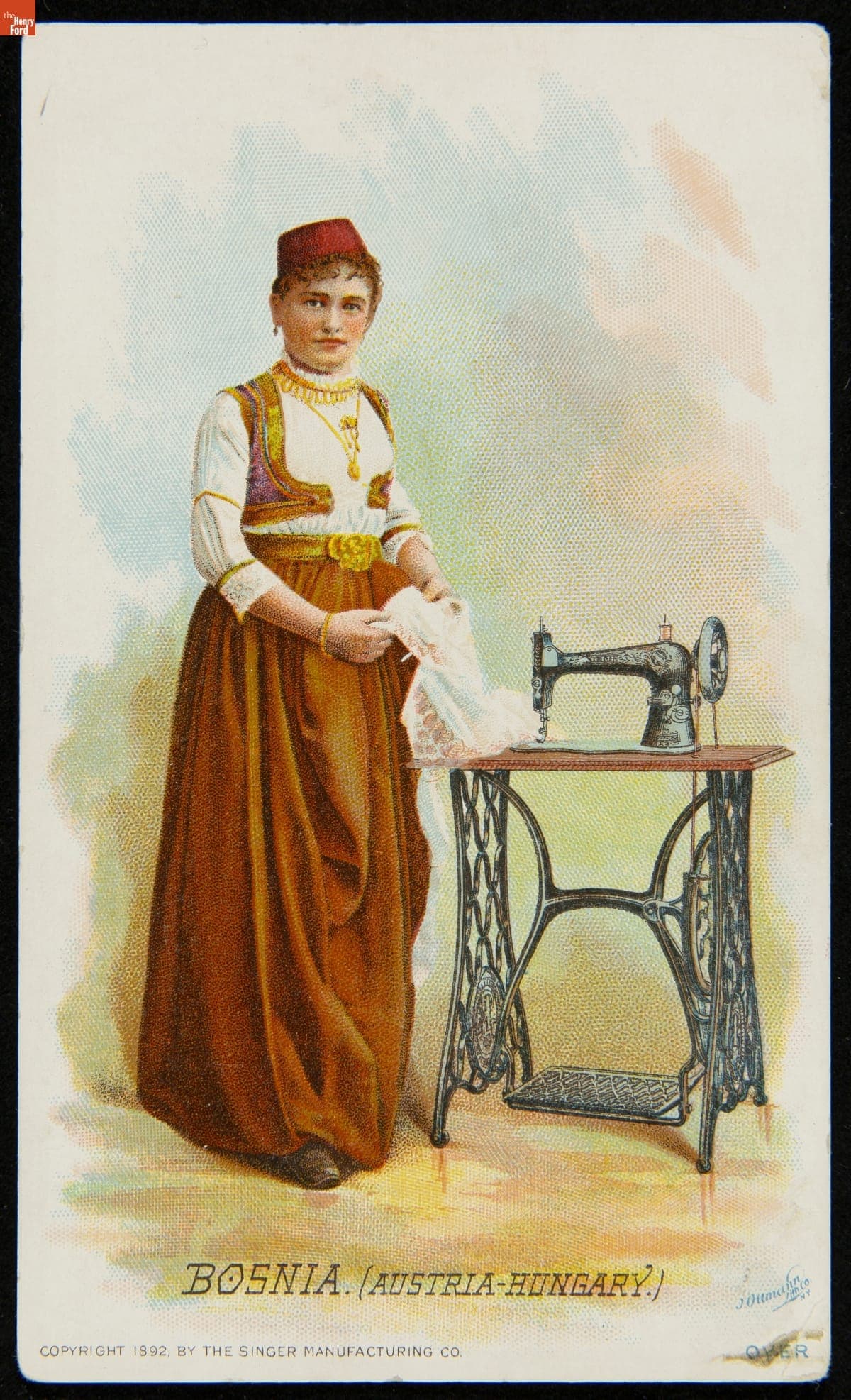 Trade Card for Singer Sewing Machines, 1892