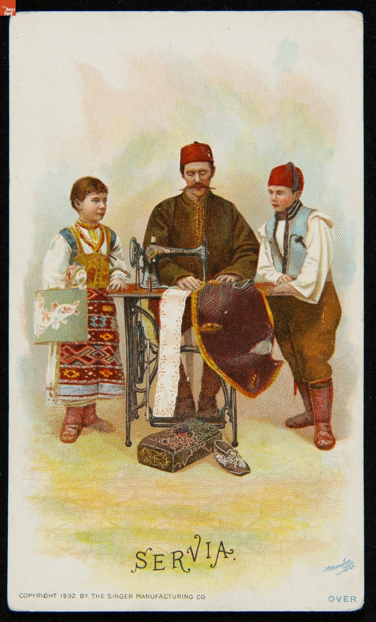 Trade Card for Singer Sewing Machines, 1892