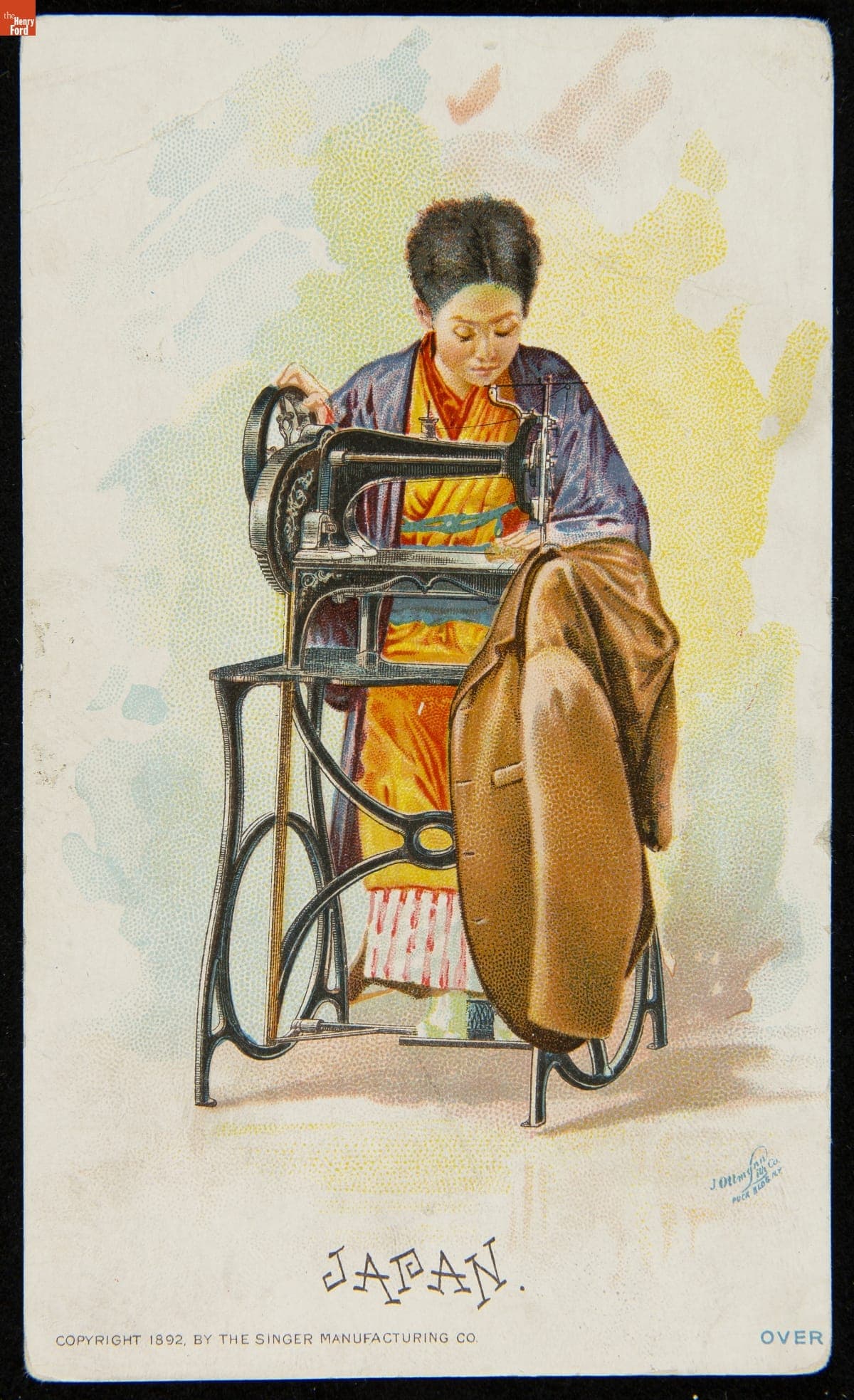 Trade Card for Singer Sewing Machines, 1892
