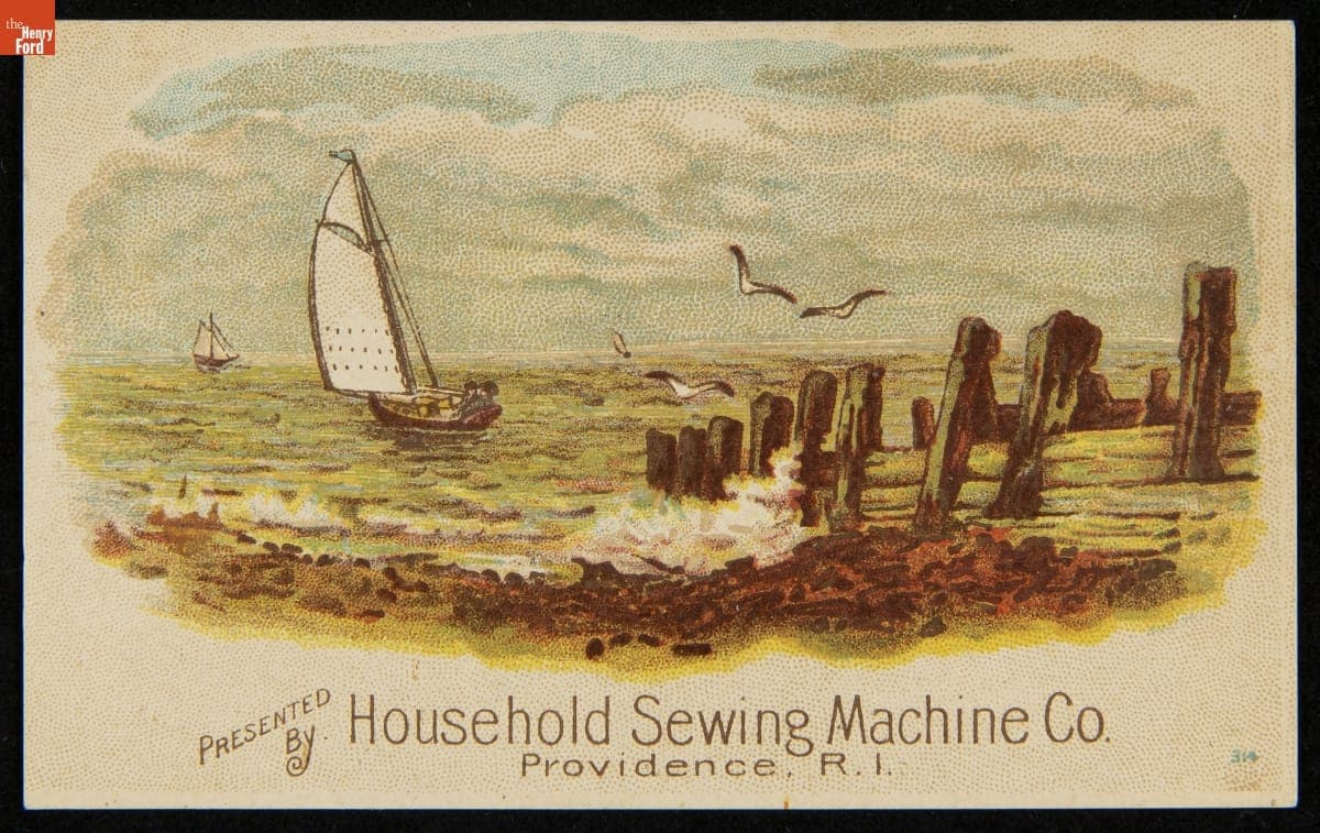 Trade Card for the Household Sewing Machine Company, 1880-1900