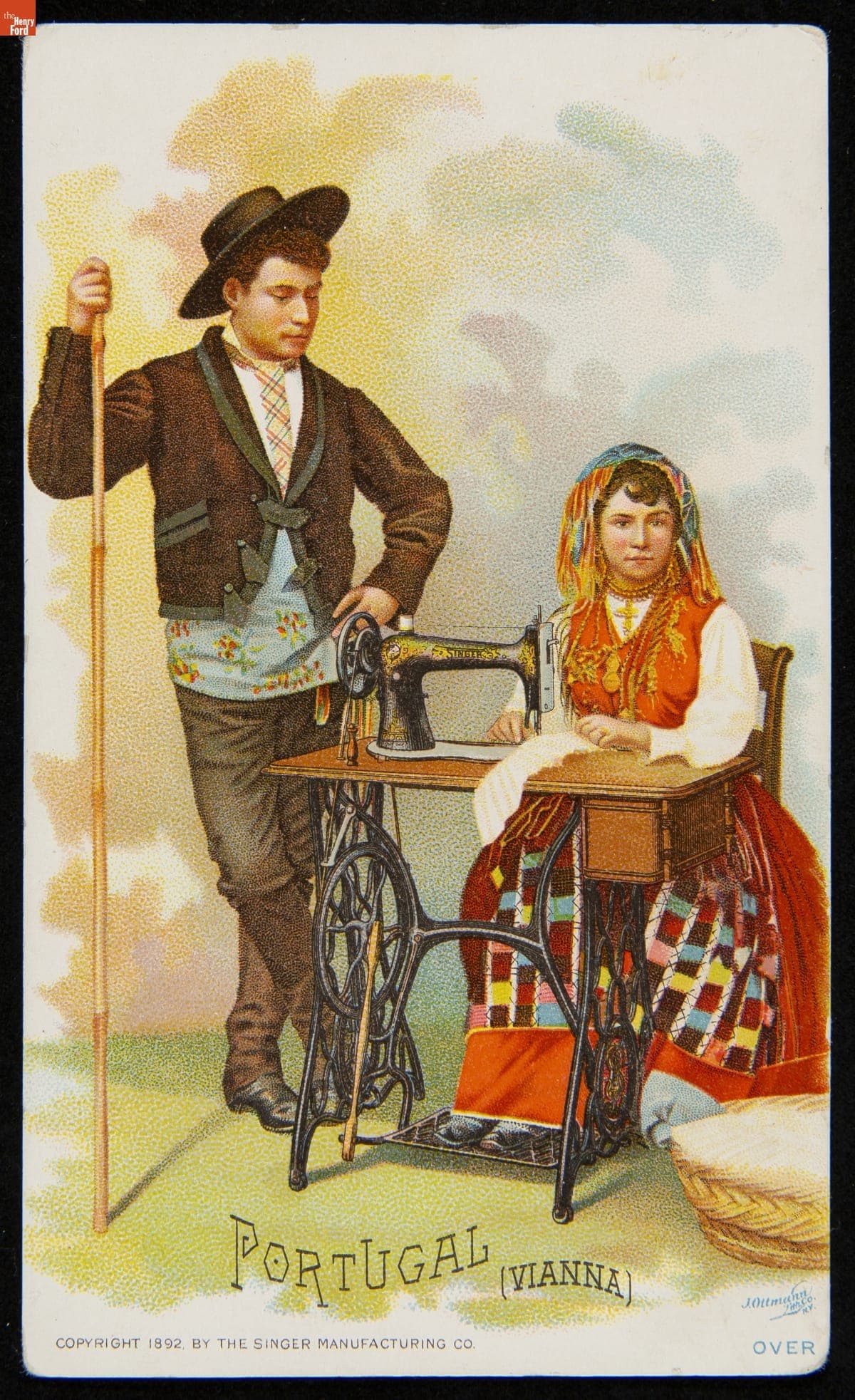 Trade Card for Singer Sewing Machines, 1892