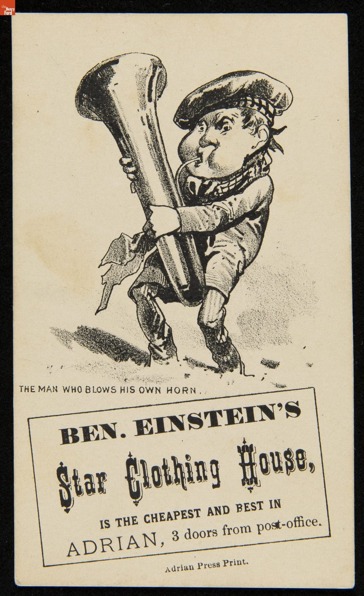 Trade Card for the Star Clothing House, 1876-1900