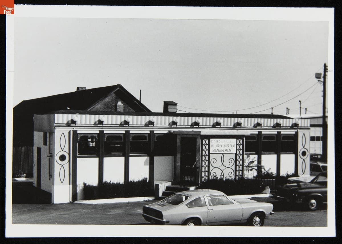 Thano's Diner Closed for Renovations, Providence, Rhode Island, October 1975