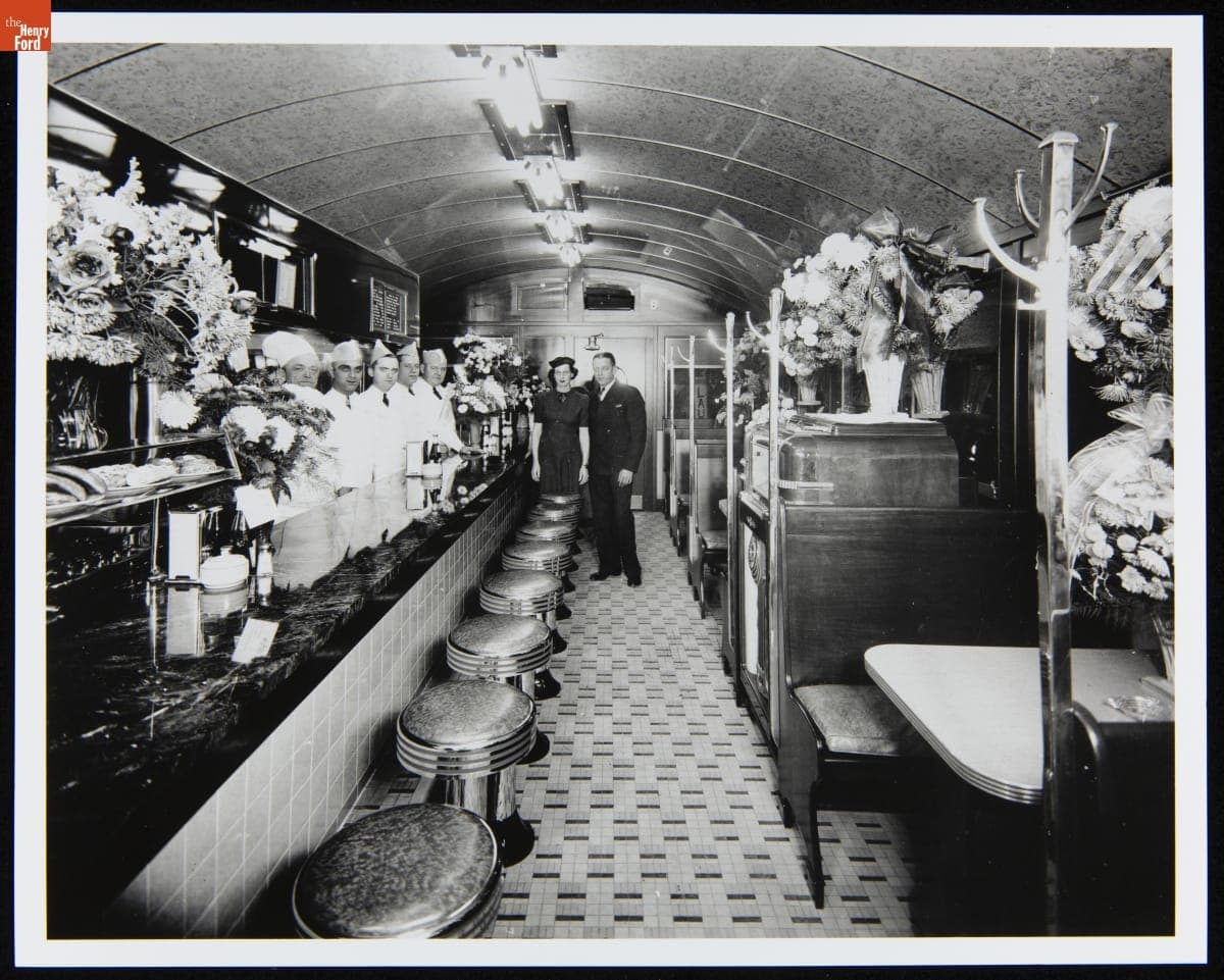 Grand Opening of the White Way Grill, Lynn, Massachusetts, circa 1940