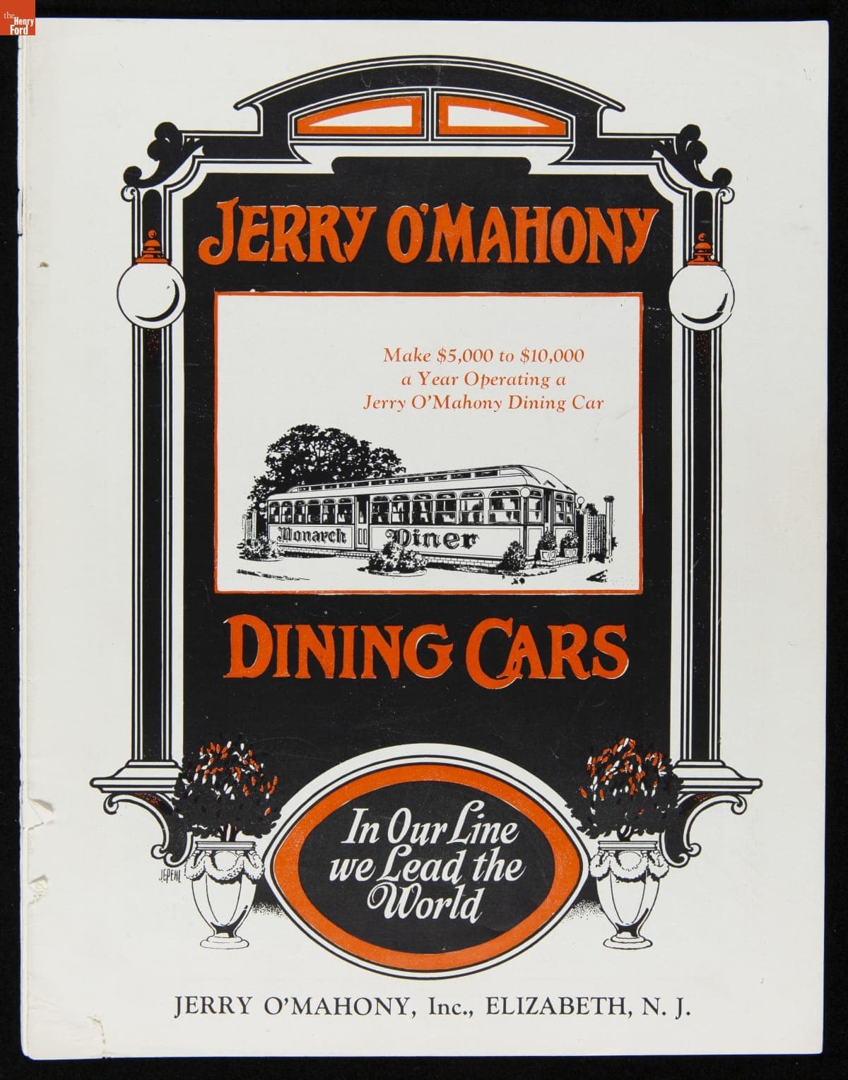 Jerry O'Mahony Dining Cars, "In Our Line We Lead the World," 1932
