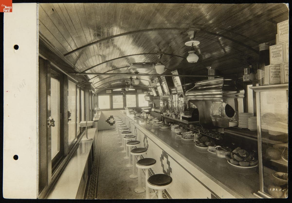 Interior of Walkor Lunch, New York, circa 1918