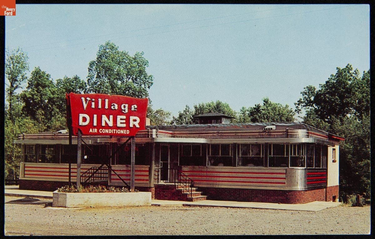 Village Diner, Milford, Pennsylvania, circa 1970