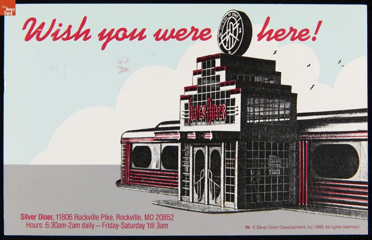 "Wish You Were Here!," Silver Diner, Rockville, Maryland, 1988