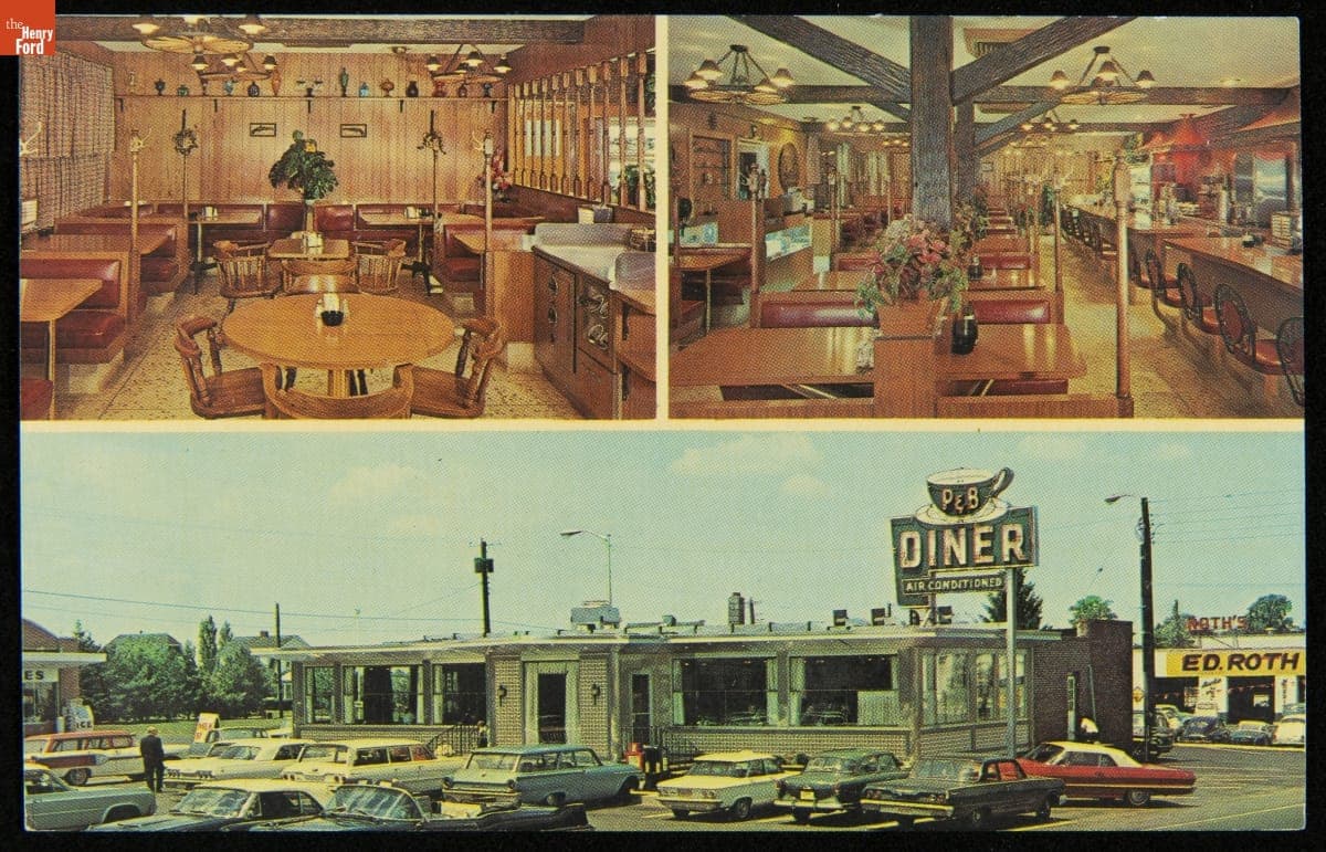 P & B Diner, Glassboro, New Jersey, circa 1963
