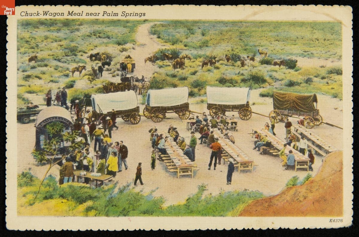 "Chuck-Wagon Meal near Palm Springs," October 20, 1959