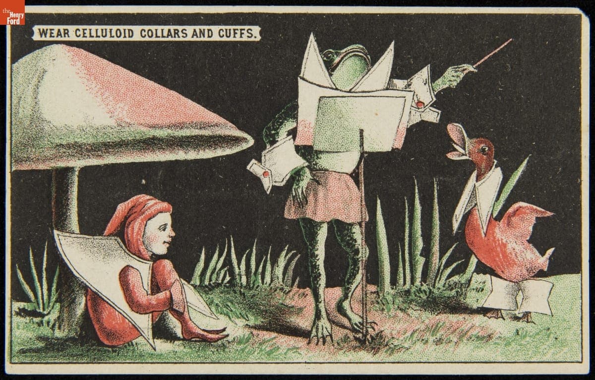 Trade Card for Celluloid Collars and Cuffs, Celluloid Co., 1870-1895