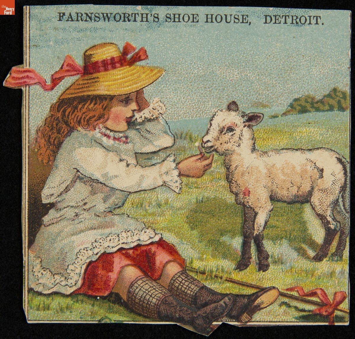 Trade Card for the Farnsworth Shoe House, 1880-1900