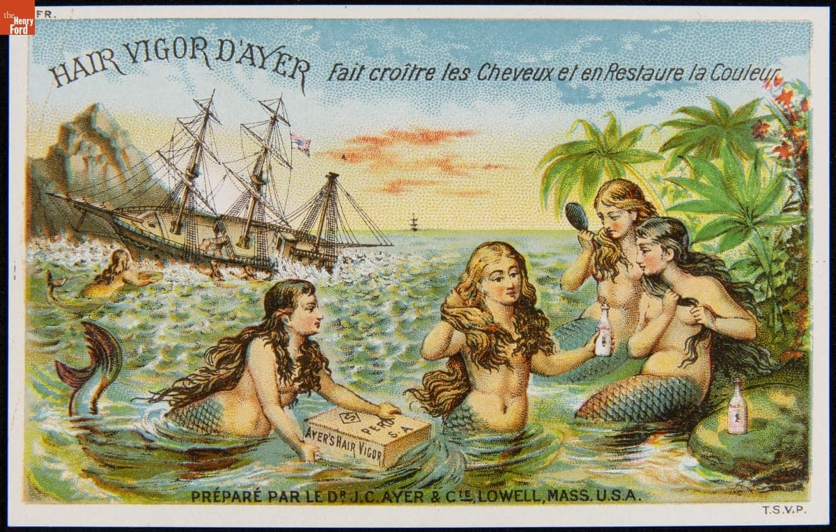 Trade Card for Ayer's Hair Vigor, 1880-1900