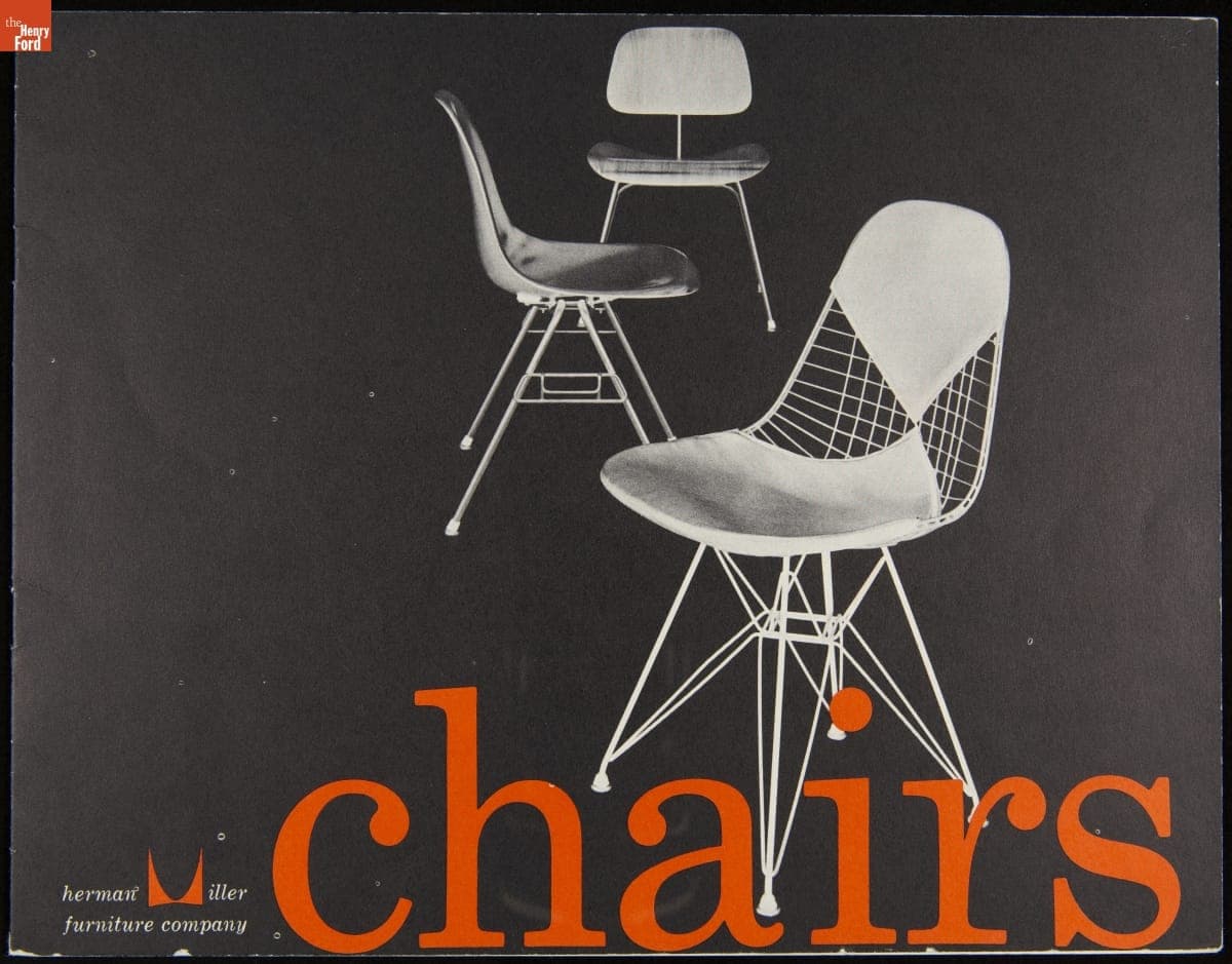 Chairs Designed by Charles Eames for Herman Miller, circa 1955