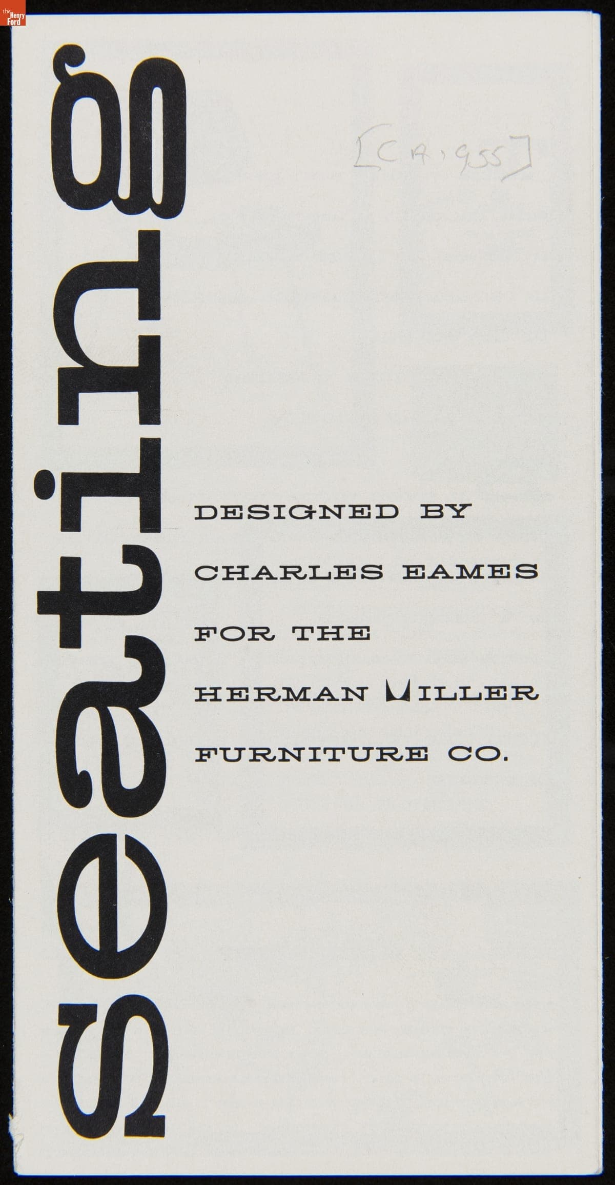 Seating Designed by Charles Eames for the Herman Miller Furniture Company, 1955