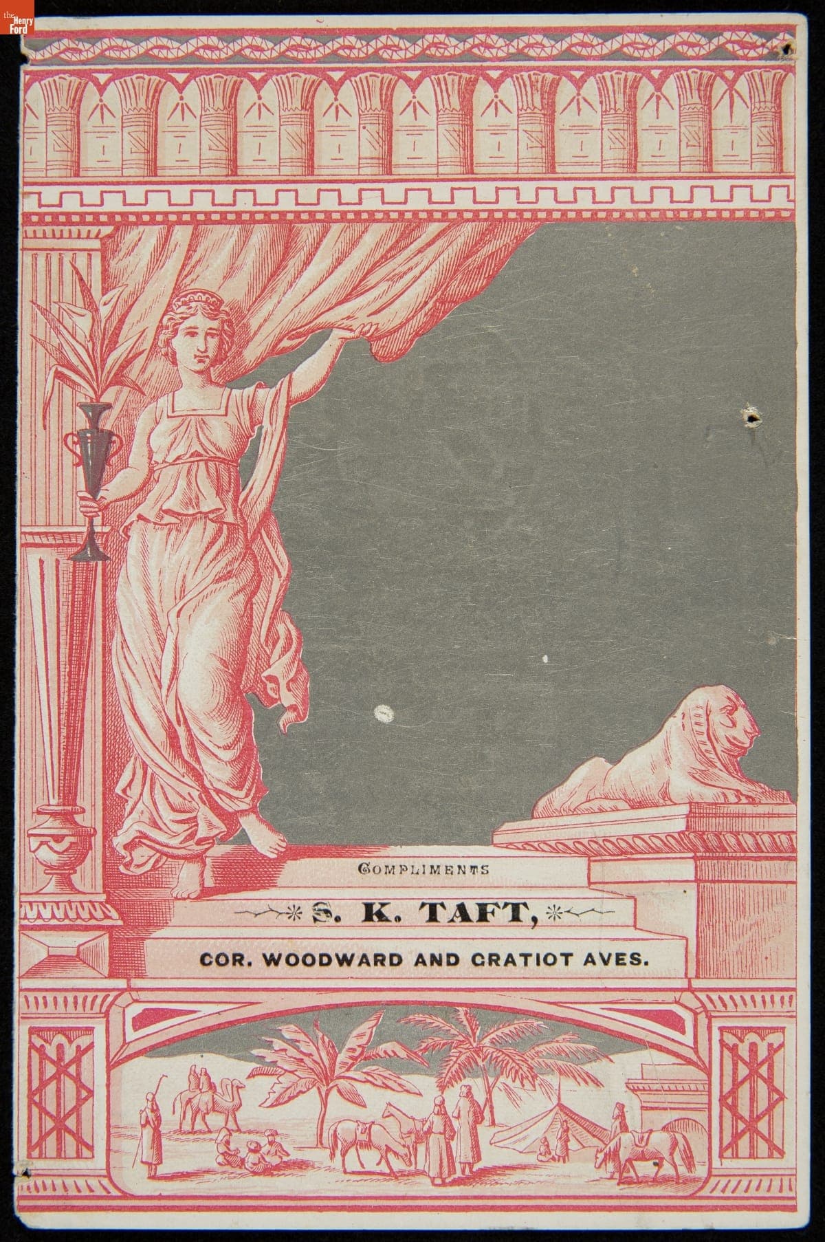 Trade Card for Reynolds Brothers Fine Shoes, S.K. Taft, 1880-1900