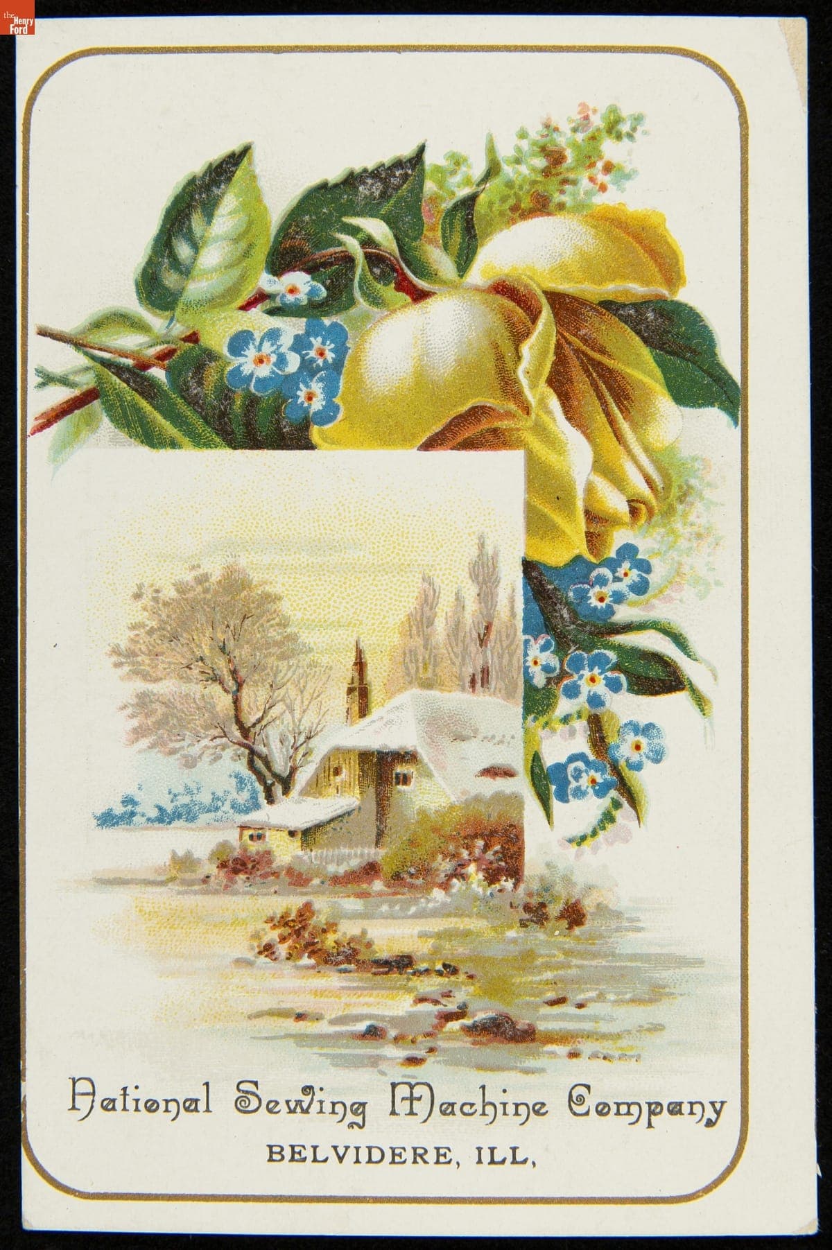 Trade Card for the National Sewing Machine Company, 1886-1900